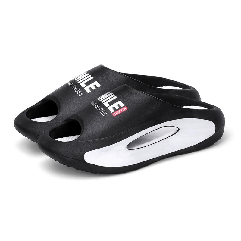 fashion Comwarm New Summer Sneaker Slippers For Women Men Fashion Thick Bottom Slides Soft EVA Hollow Unisex Sports Sandals Beach Shoes