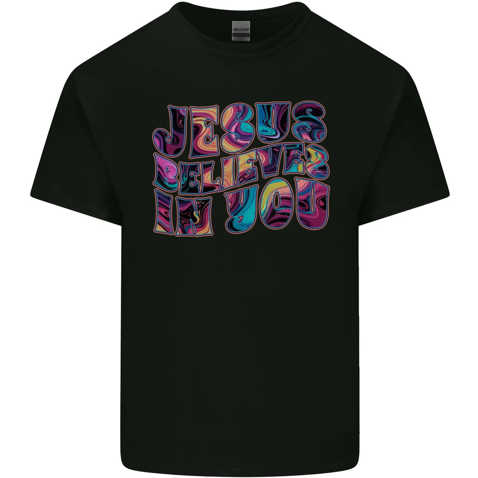 Jesus Believes In You Christian Christianity Kids T-Shirt Childrens S