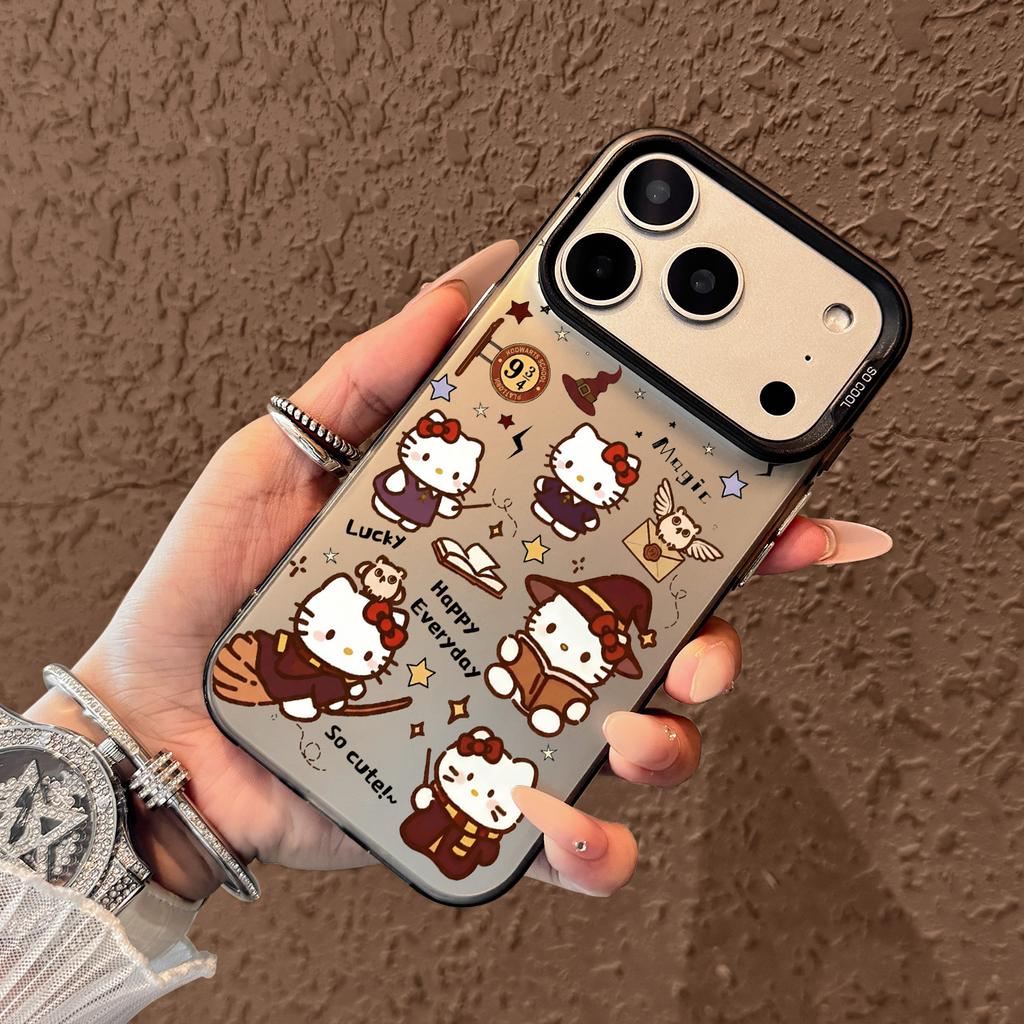 Magic kt cat applies to apple 17promax mobile phone case 15plus new 16e niche matte samsung s25
