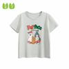 27Kids Children's Clothing Summer Kidsren's Cartoon Bird Short-Sleeved T-Shirt Baby Letter Clothes Boys Pure Cotton Tops