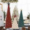 Christmas Decorations-Wooden Tree Signs Three Sizes With Star For Home Shelf Mantel Fireplace
