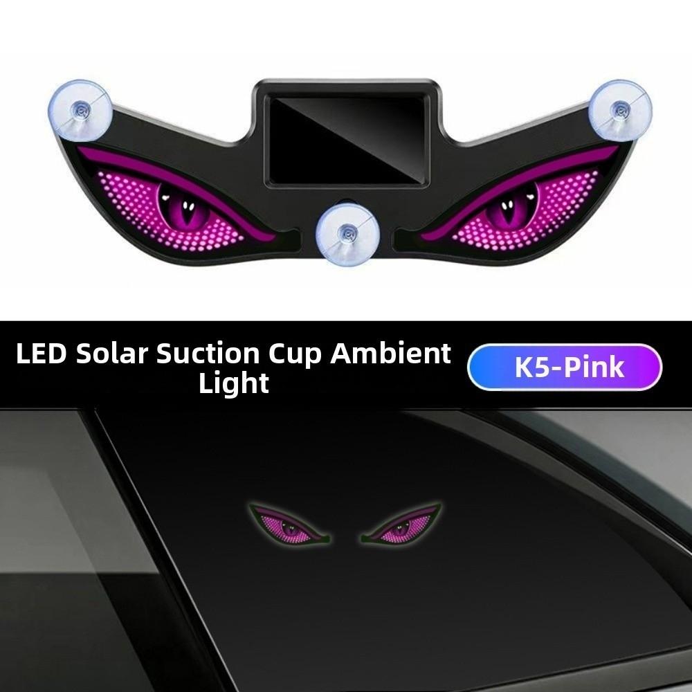 Solar Powered Automotive Ambient Light Suction Cup Mount LED Car Light Car Interior