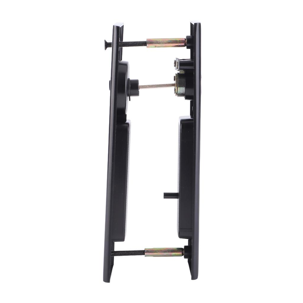 Zinc Alloy Sliding Door Lock Latch Handle Set Bathroom Balcony Cabinet Door Hardware FittingsBlack