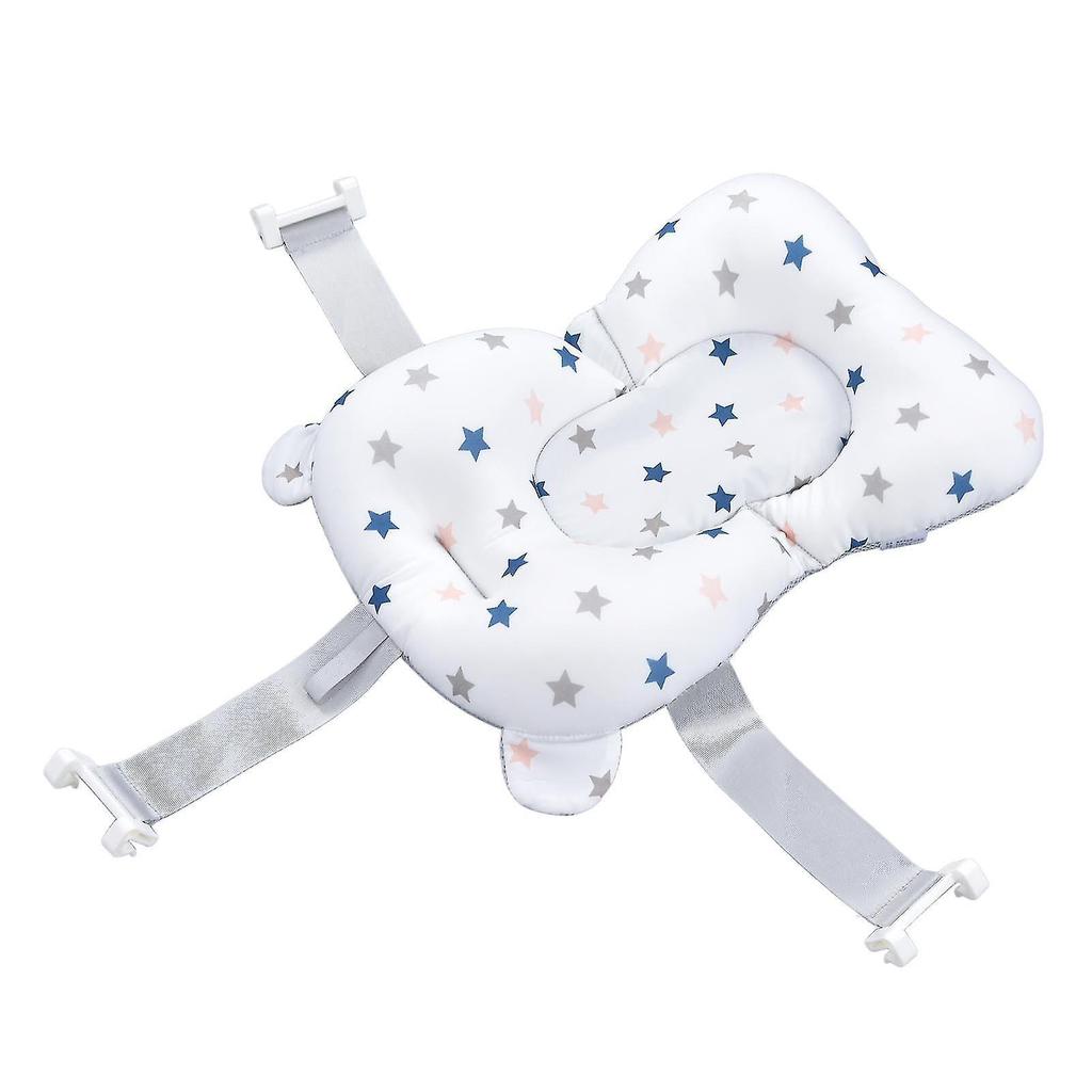 Baby Bathtub Mat Pad Cute Elegant Soft Breathable Newborn Infant Bath Support Floating Cushion Pillow