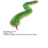 Corduroy Snake Dog Toy Soft Chew Toy Puppy Teething Toy Stuffed Green Snake