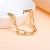 Titanium steel stainless steel retro fashion gold bracelet hot-selling niche simple Internet celebrity jewelry