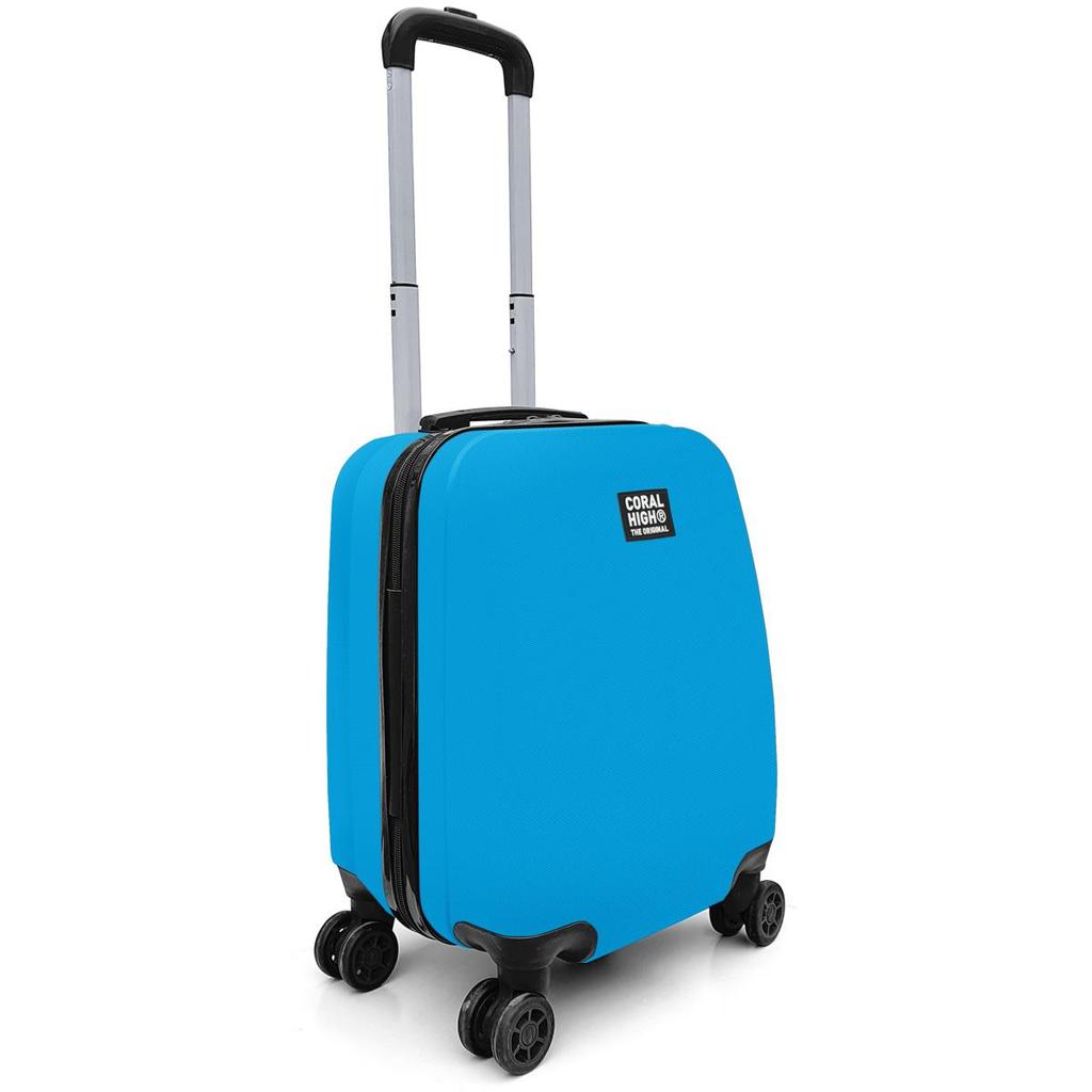 coral high Blauer Mini-Kabinenkoffer 16507
