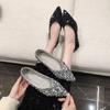 2025 new spring high-end French pointed flat-soled single shoes women's shallow mouth evening ladyshoes are not tired of feet Doudou shoes