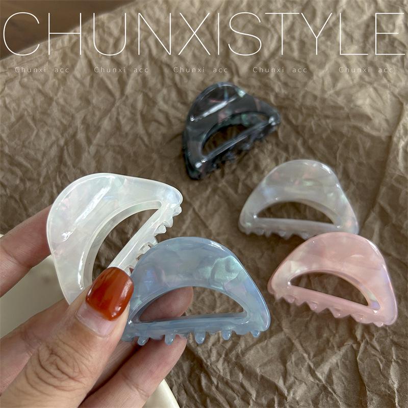 Elegant Korean High-End Acetate Claw Hair Clip for Women's Ponytails and Updos