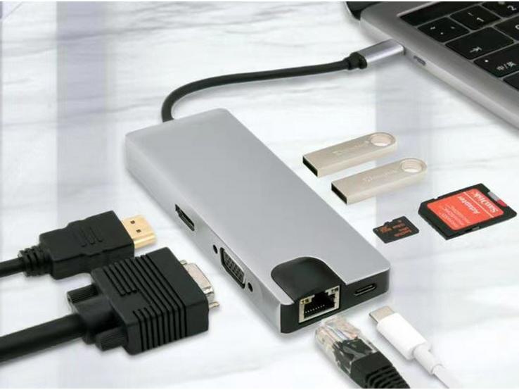 Universal Multi-Port USB-C Hub for Laptops & Tablets