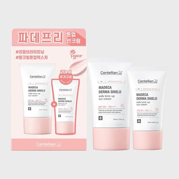 Madeca Derma Shield Safe Tone-Up Sun Cream 40ml+20ml Duo Set