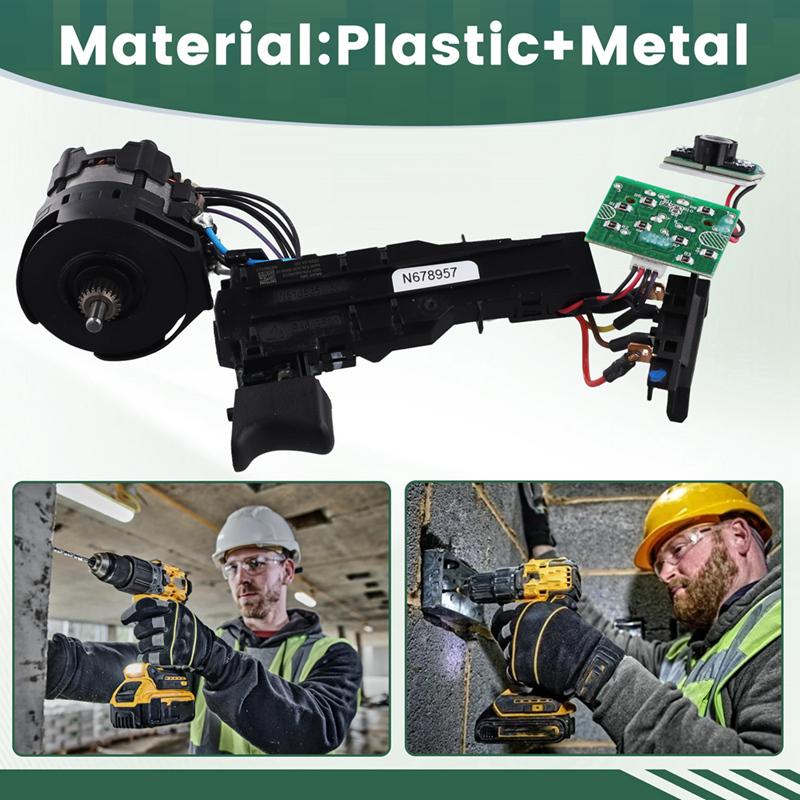 AD23-Tool Parts Replace For Machine DC 18V 20V For Dewalt N438606 Motor And Switch For DCD796 DCD791 Drill/Driver/Hammerdrill