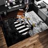 Santos SFC Logo Print Area Rug - Soft, Washable Non-Slip Indoor Mat for Office Chairs, Living Room, Home Office Decorative Rug