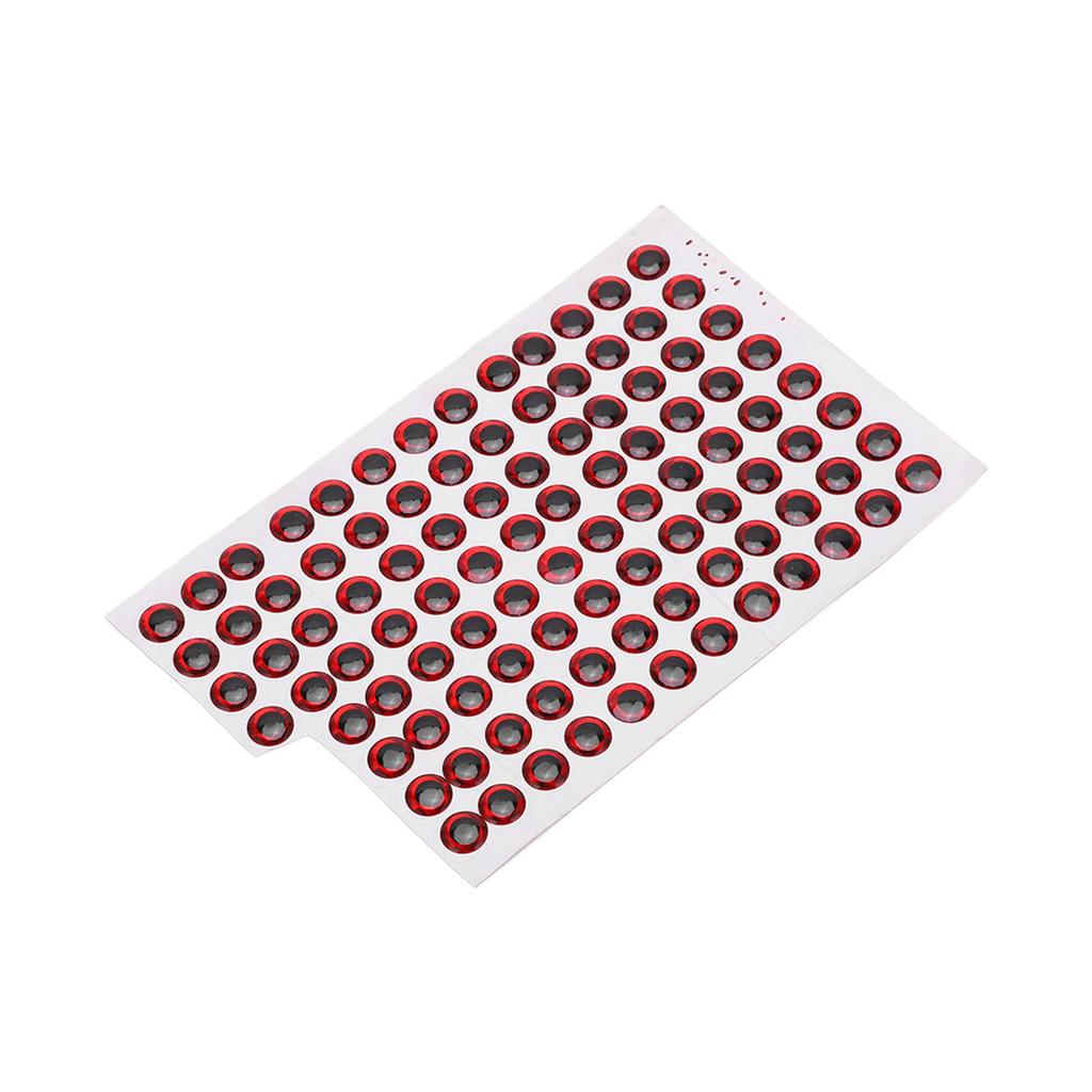 100 Stück 10mm Künstliche Angelaugen Fischaugen Aufkleber Angelzubehör Tackle Angelköder
