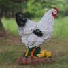 Creative Hen and Chicks Garden Ornament - Resin Farmyard Decoration for Courtyards and Kindergartens