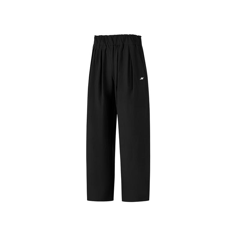 Skechers Solid Color Breathable Elastic Casual Pants Women bottoms P226W140-0018 M
