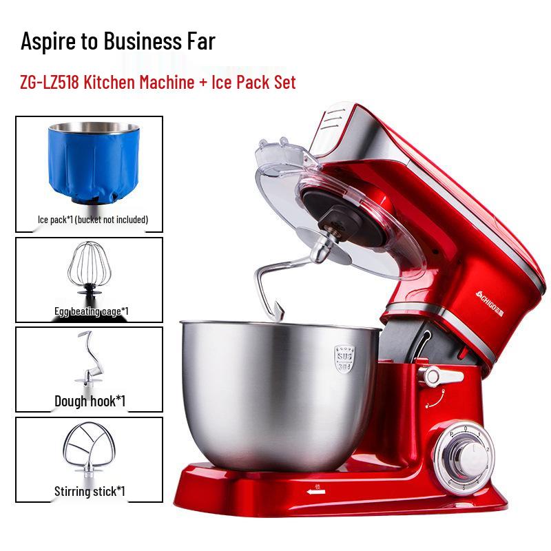 Chigo Multifunktionale Küchenmaschine: Automatischer Teigkneter, Gewerbemixer, Milchmixer und Eierschläger