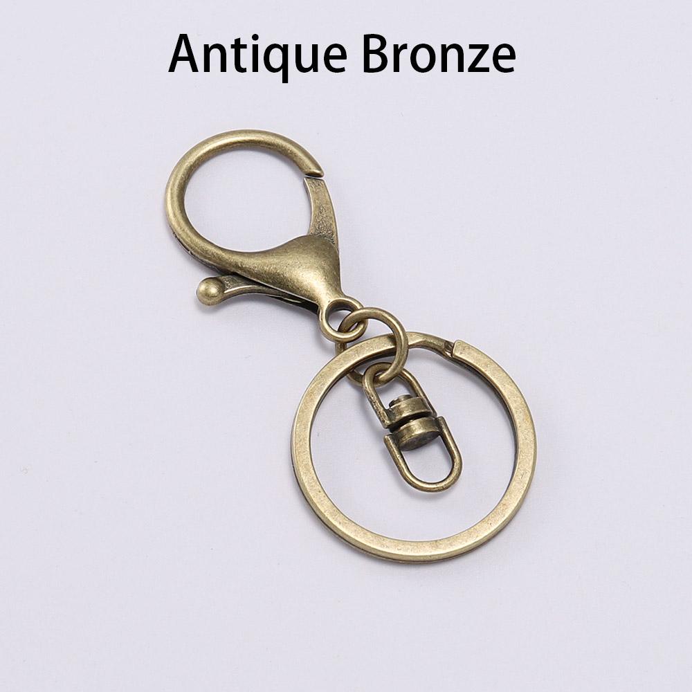 5pcs/lot Gold Color Key Chain 30mm Keychain Long 70mm Lobster Clasp Keychain For Keychains Jewelry Making Finding Supplies