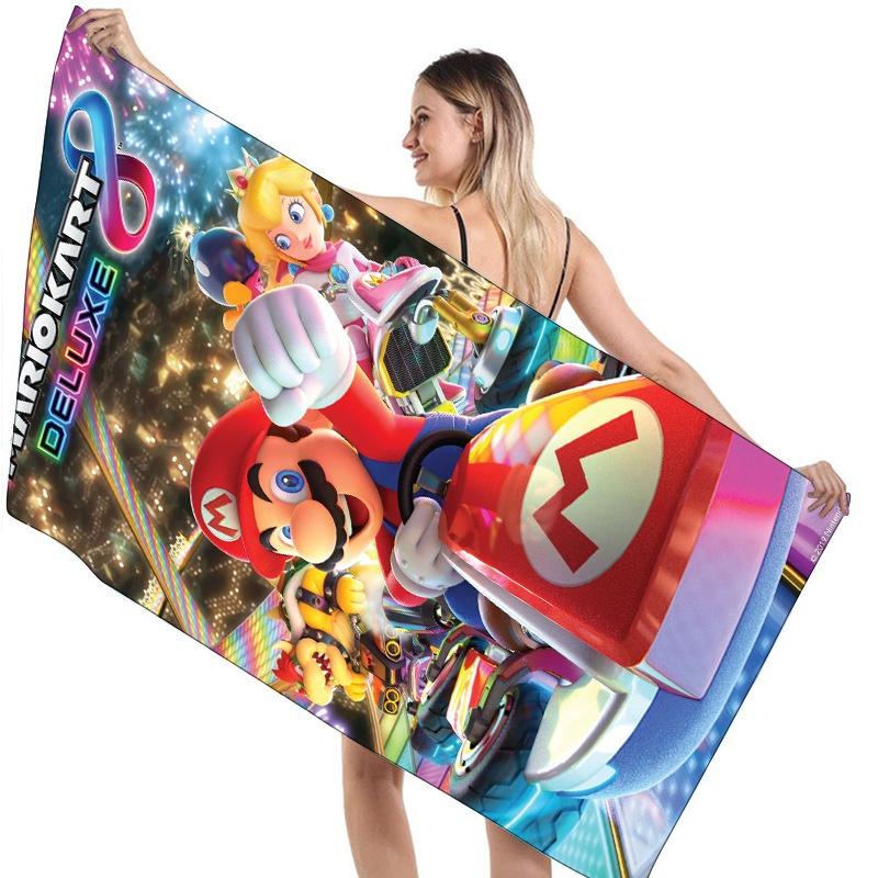 Children's Mario Beach Towel Super Soft And Absorbent!