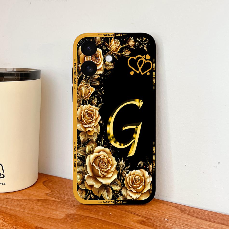 For iPhone 17 Pro Max 17 Air Phone Cover Flower Name Letters High Quality Case For iPhone17 Soft Silicone Shockproof Housing