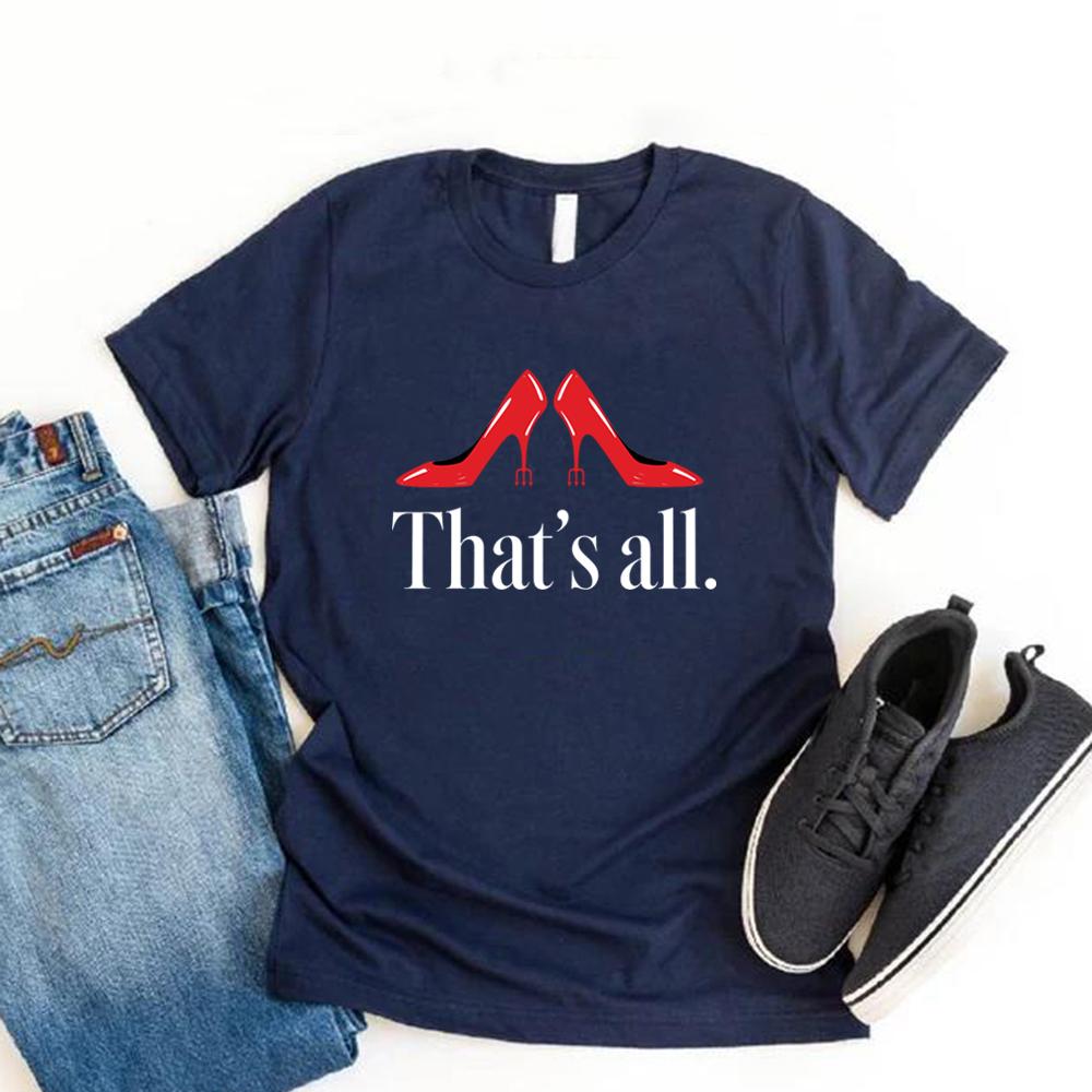 

The Devil Wears That s All T-Shirt Vintage Movie Tee Women Short Sleeve Graphic T Shirts That s All Shirt Streetwear Women Tops XXXL темно-синього кольору