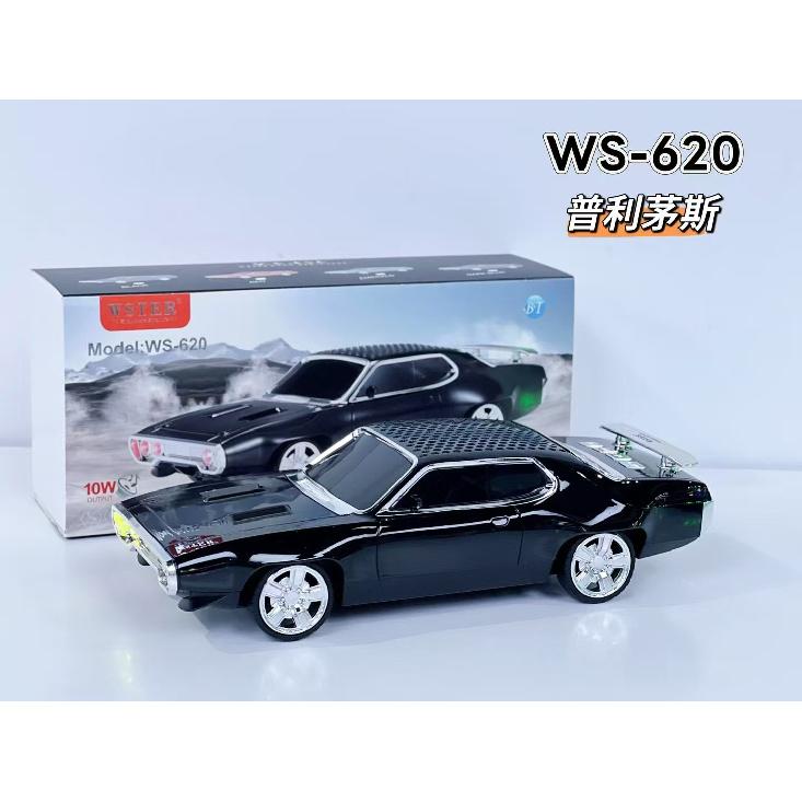 EONKO WS-620 Plymouth GTX Classical Car Shaped Wireless Bluetooth Speaker with TF USB FM AUX TWS Selfie Type C LED Screen 3