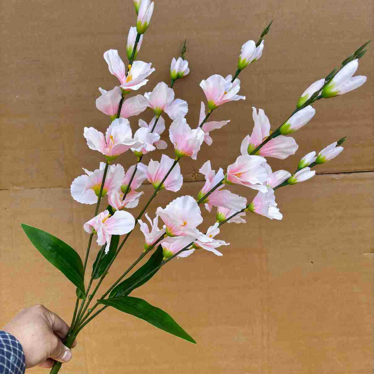 

Single Simulated Sword Orchid Bouquet, Living Room Vase, Flower Arrangement Decoration One Size рожевий
