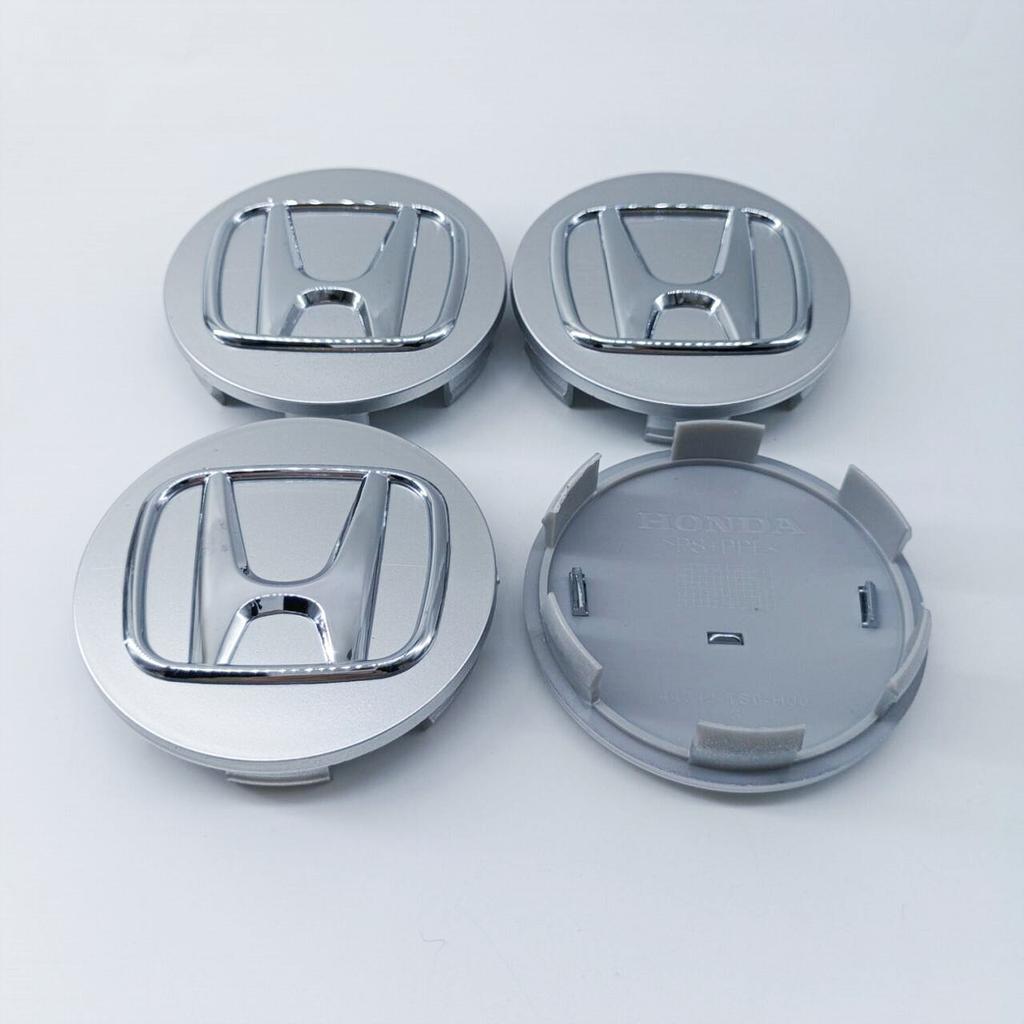 RJVK8 4pcs 69MM Emblem Car Wheel Center Cap Hub Covers Badge For H Honda Odyssey Spirior CR-V Civic HR-V City Accord Fit Pilot