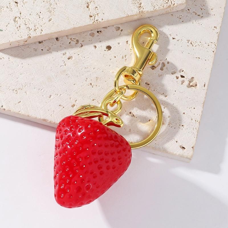 Affascinanti Portachiavi o Ornamenti Frutta alla Moda Decorazioni per Borsa con Chiusura a Fibbia Sicura