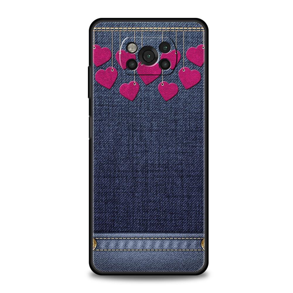 

Чехол-бампер с кожаным узором для Xiaomi Poco F7 Ultra F6 F5 F4 F3 X6 X5 X4 X3 NFC C51 C55 M4 GT 5G Мягкий ТПУ-чехол Poco F5 Pro