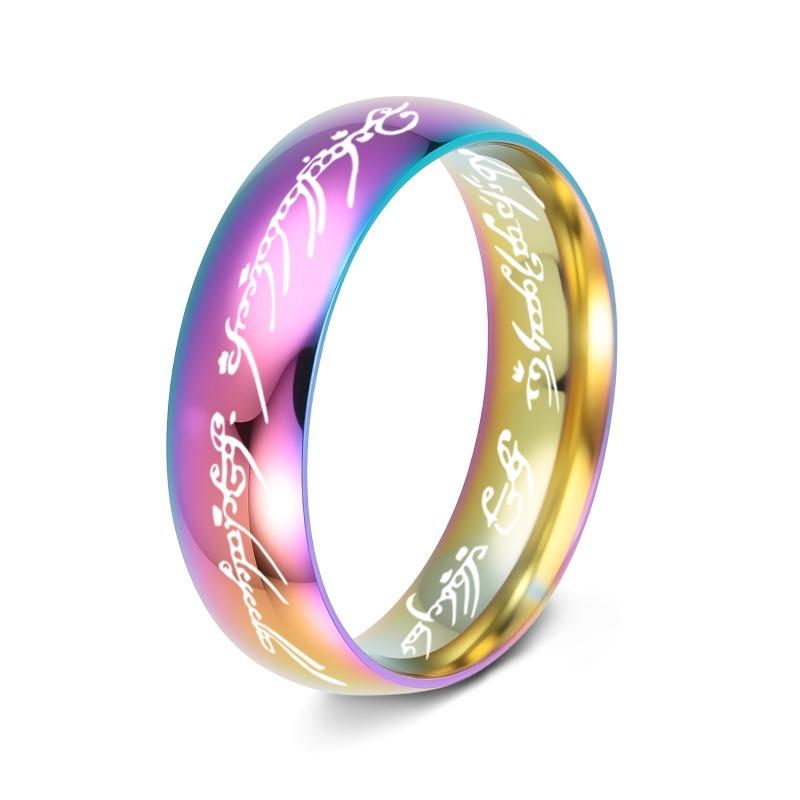 Stainless Steel Magic Ring Men's Ring Couple Ring King Men's and Women's Ring Stylish Domineering