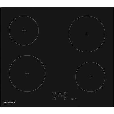 Plaque de cuisson vitrocéramique - DAEWOO - 4 foyers - 60 cm - BH6VTF27BNM - Noir