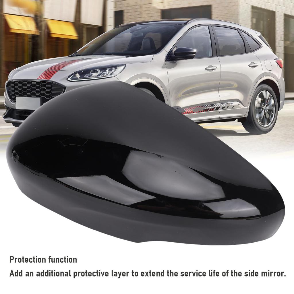 Rearview Mirror Cover  Door Wing Mirror Cover Black High Strength Weatherproof for Vehicle Replacement for Escape 2020-2025