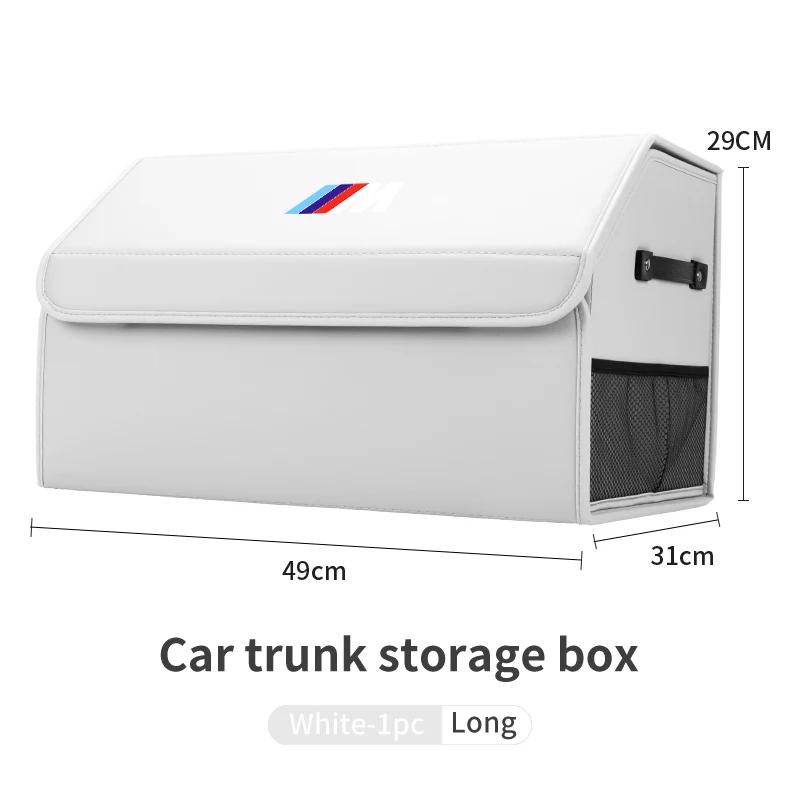 Car Sticker 2025 Hot Car Boot Organiser Storage Box Large Capacity Foldable Storage Box For BMW Series X1X4 X5 X7 G20 G38 F20 F3