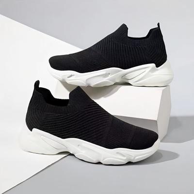 2024 Stretch Boots High-top Socks Shoes Women Knitted Autumn Hollow Womens Shoes New High-top Casual Womens Platform Sock Boots