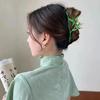 1 Pcs Women Fashion Green Bamboo Hair Clips Metal Grip Clip Accessories Chinese Style Bamboo Hair Clip Creative Gifts