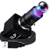 ELP 4K 10x Optical Zoom Variable Focus USB Varifocal 2160p 10x Gun Camera for Web Sony IMX317 UHD Zoom Compatible with Raspberry Telephoto Manual Game