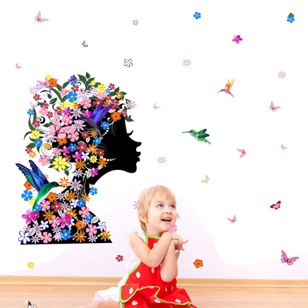 Buy Pattern Fairy Custom Name Wall Sticker Angel Stars Wall Decals For ...