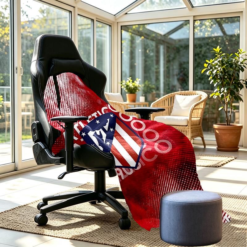 Coperta con Stampa Atletico Madrid - Morbida e Confortevole, per Camera da Letto, Viaggio, Divano, Decorazione per la Casa - Regalo di Compleanno o Natale per un Amico