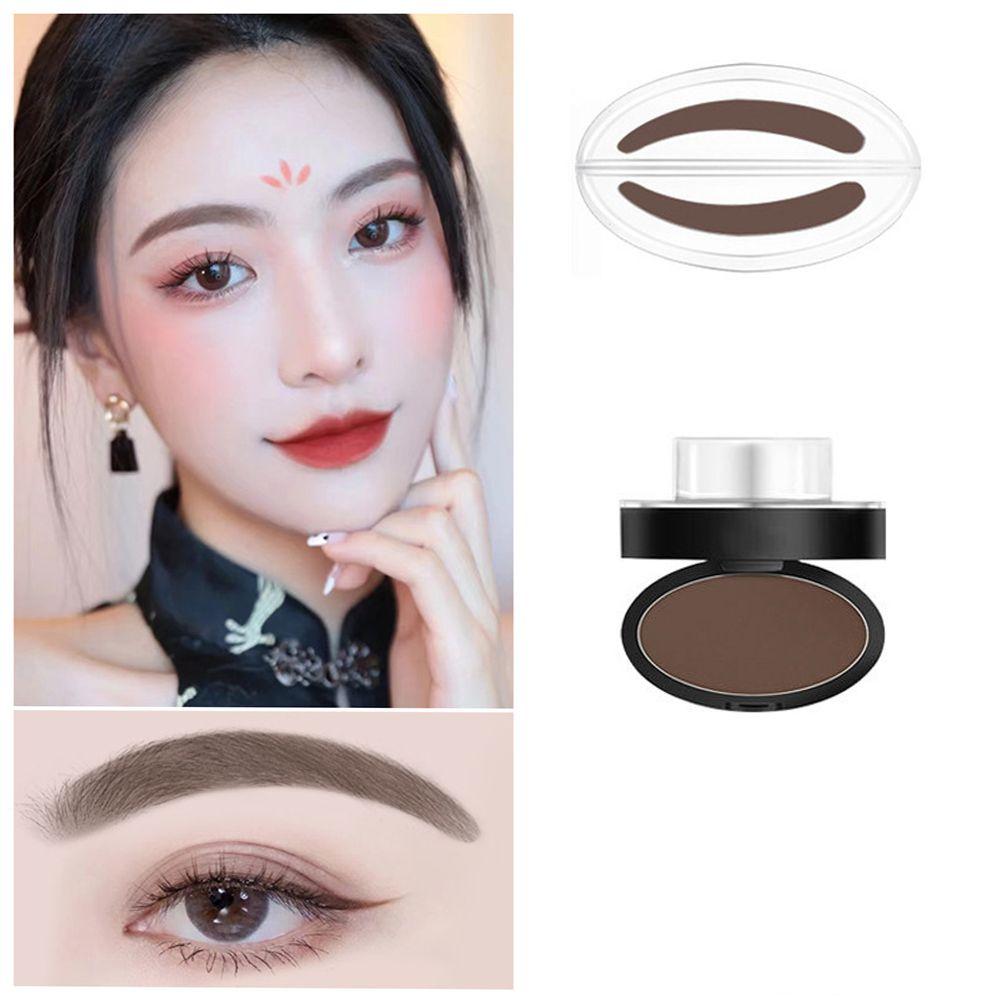 

Waterproof Makeup Tools Brow Powder With Stamp Eye Brow Tint Lazy Eyebrow Stamp Thrush Artifact 09
