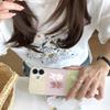 Pink Flowers & Bear Rabbit iPhone Case for 17, 16 Pro Max, 15, 14
