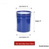 Secchio Vernice Lattice con Coperchio - Piccolo Contenitore Metallico Rotondo per Campionamento Asfalto (0.1-20L)