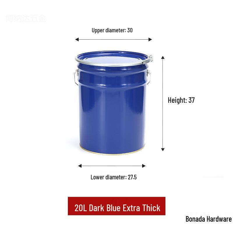 Secchio Vernice Lattice con Coperchio - Piccolo Contenitore Metallico Rotondo per Campionamento Asfalto (0.1-20L)