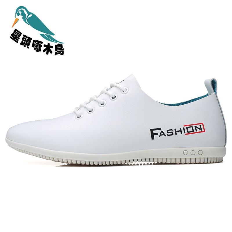 2025 summer leather shoes cowhide men's shoes soft sole men's business casual shoes flat heel English leather shoes