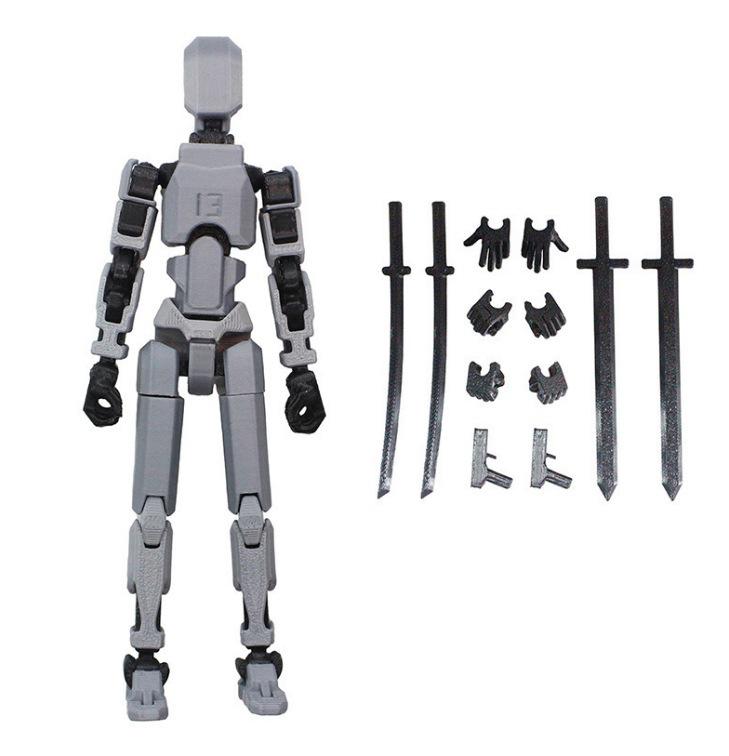 3D Printed 13-Joint Movable Mannequin Doll - DIY Full Body Decompression Ornament Figurine