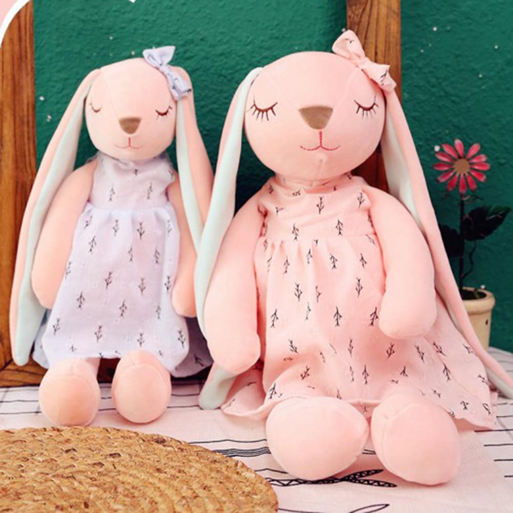 Cute Cartoon Long Ears Rabbit Doll Baby Soft Plush Toys for Children Sleeping Mate Infants