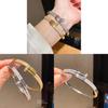 Classic Copper Zirconia Bangle With Gold Plating For Ladies Fashion Accessory