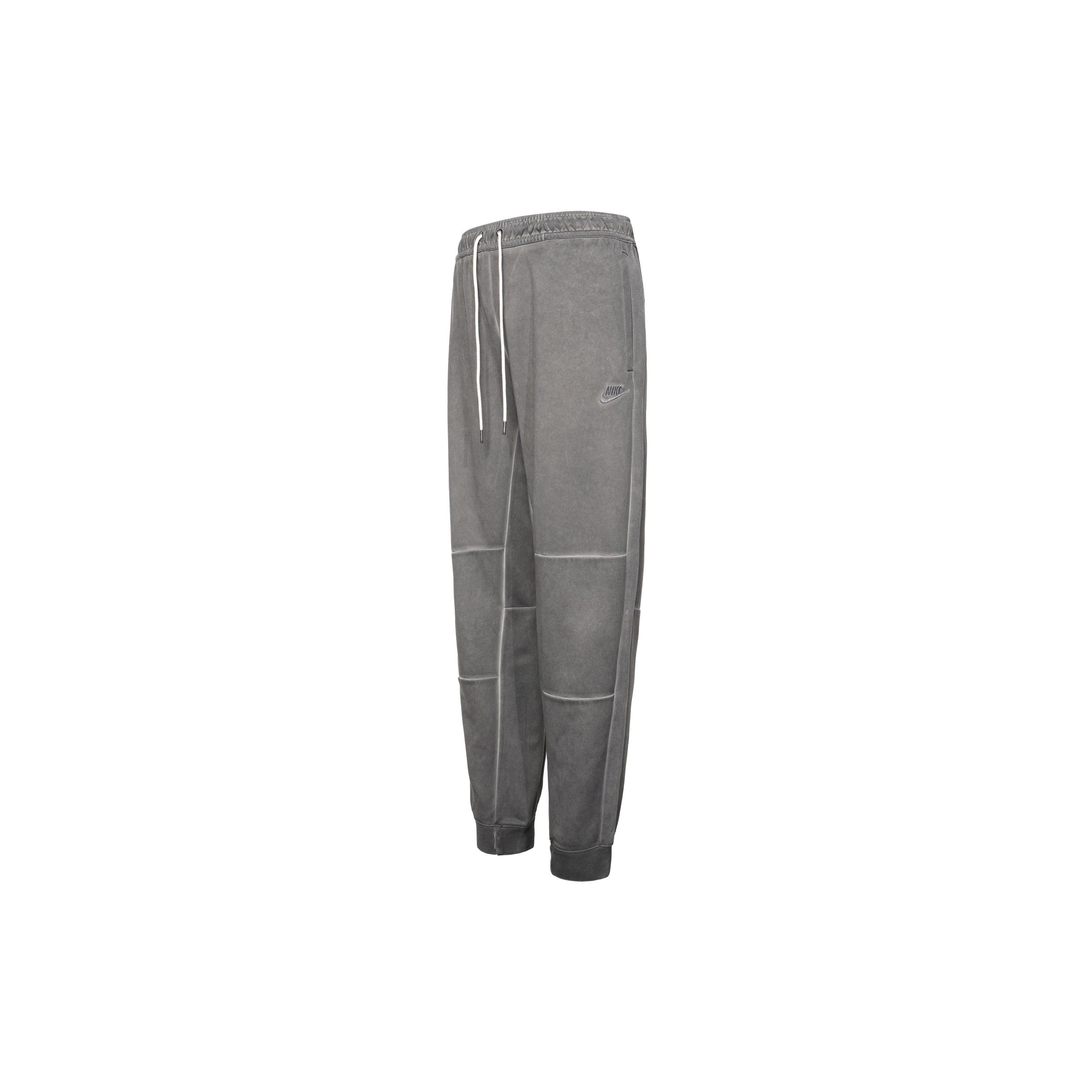 Men s Nike Sportswear Logo Embroidered Knit Loose Casual Long Pants/Trousers Gray DA7163-010 L