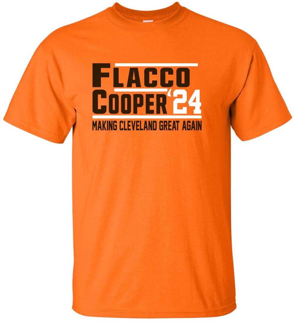 Joe Flacco Amari Cooper Browns 2024 Short Sleeve T-Shirt XXXL