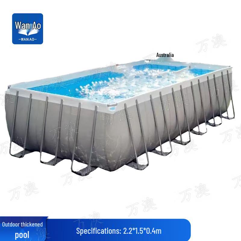 Wanaoo Large Foldable Non-Inflatable Family Swimming Pool